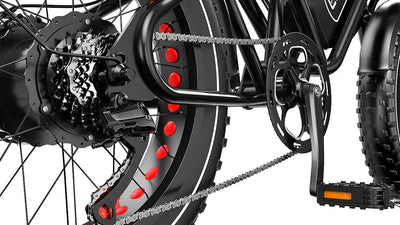 Euybike S4 Moped Ebike 7 Speed Gear Shift System